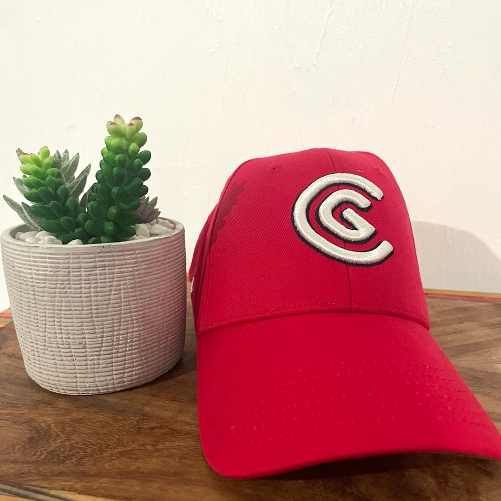Cleveland Golf Stitched Logo Adjustable Buckle Strap Red Baseball Hat Cap